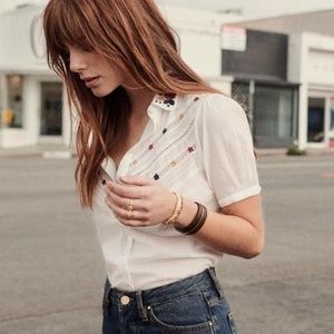 Sezane Chemise Estelle in Ecru US 4